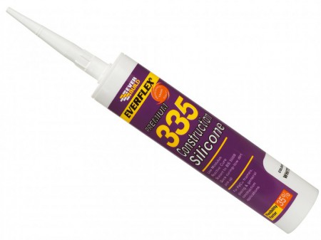 Everbuild 335 Construction Silicone Brown 295ml