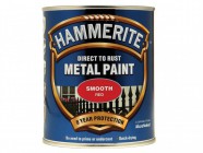 Hammerite Direct to Rust Smooth Finish Metal Paint Red 750ml