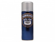 Hammerite Direct to Rust Smooth Finish Aerosol Silver 400ml