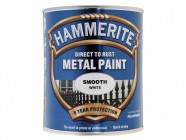 Hammerite Direct to Rust Smooth Finish Metal Paint White 750ml