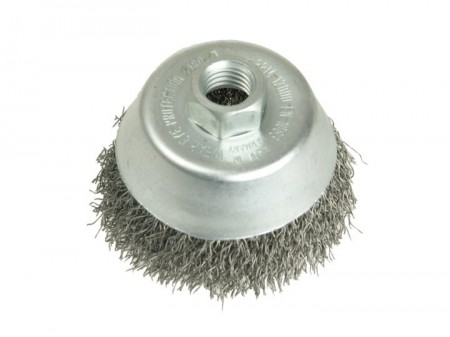 Lessmann Cup Brush 125mm M14, 0.35 Steel Wire