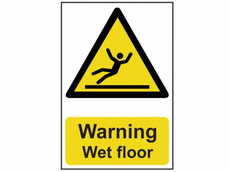 Warning Wet Floor - PVC 200 x 300mm