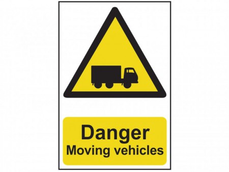 Danger Moving Vehicles - PVC 400 x 600mm