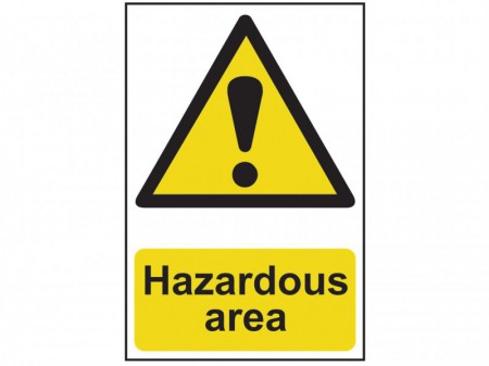 Scan Hazardous Area - PVC 400 x 600mm