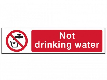 Scan Not Drinking Water - PVC 200 x 50mm