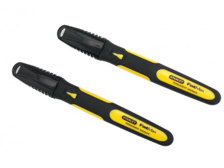 Stanley Tools Black Chisel Tip Markers (2)