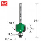 TREND C059X1/4TC S/GUIDED RAD 4.8MM RAD             