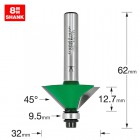 TREND C049X8MMTC S/GUIDED CHAM A=45 DEG X 12.7MM CUT