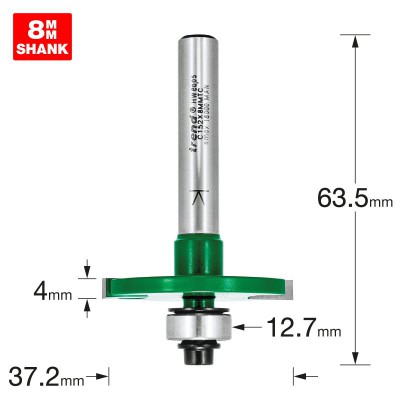 TREND C152X8MMTC BISCUIT JOINTER SET 37.2MM DIA     