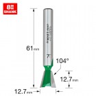 TREND C041AX8MMTC DOVETAIL A=104 DEG X 12.7MM D EX-L 