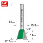 TREND C160X1/4TC DOVETAIL 17.7MM DIA X 104 DEG SPURS