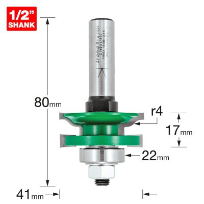 TREND C149X1/2TC PROFILE SCRIBER OGEE SET R4MM      