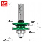 TREND C157X1/2TC PROFILE SCRIBER RAISED BEVEL       