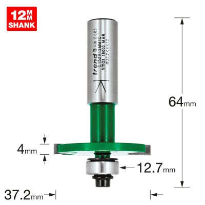 TREND C152X12MMTC BISCUIT JOINTER SET 37.2MM DIA     