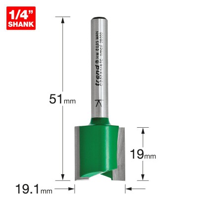 TREND C237X1/4TC HINGE RECESS 19.1MM DIA X 19MM CUT 