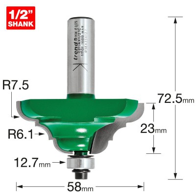 TREND C217AX1/2TC ELEGANT 7.5MM R1 X 6.1MM R2        