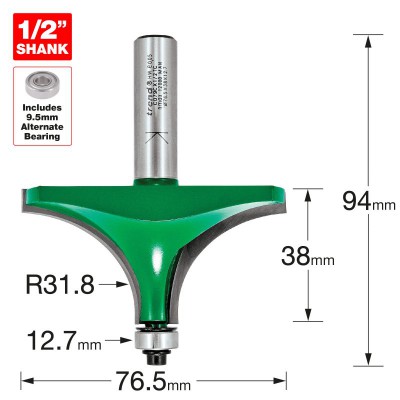 TREND C079CX1/2TC B/GUIDED OVOLO 31.8MM RAD          