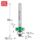 TREND C225CX1/4TC GUIDED PLAIN PILE CUTTER 7X3MM     