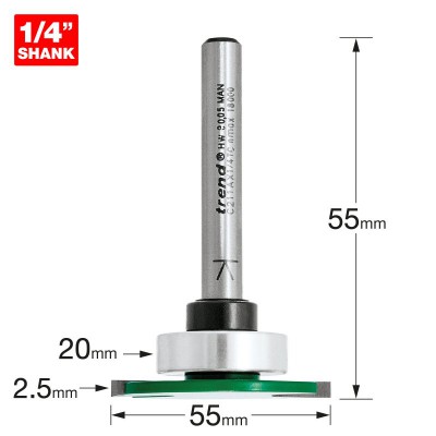 TREND C211AX1/4TC WEATHERSEAL GROOVER 2.5MM X 7MM    