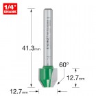 TREND C047AX1/4TC COMBI TRIMMER A=60 12MM DIA