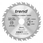 TREND CSB/13424 CRAFT SAW BLADE 134MM X 24T X 20MM 