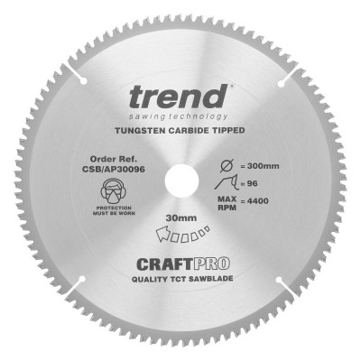 TREND CSB/AP30096 CRAFT BLADE TCP 300 X 96T X 30     