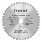 TREND CSB/CC25440T CRAFT BLADE CC 254MMX40TX30MM THIN 