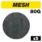 TREND AB/125/80M MESH RANDOM ORBITAL SAND DISC 125MM 5PC