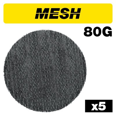 TREND AB/150/80M MESH RANDOM ORBITAL SAND DISC 150MM 5PC