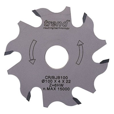 TREND CR/BJB100 CRAFT BISCUIT BLADE 100X6TX4MMX22MM