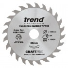 TREND CSB/13024 CRAFT SAW BLADE 130MM X 24T X 20MM 