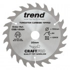 TREND CSB/15024 CRAFT SAW BLADE 150MM X 24T X 20MM 