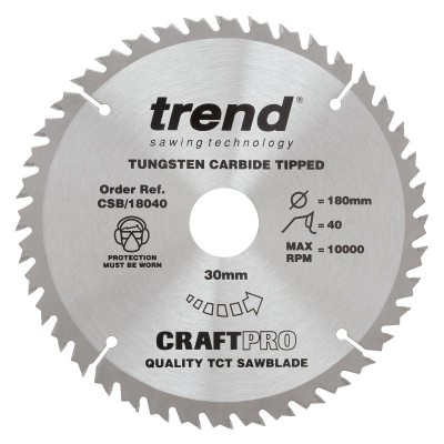 TREND CSB/18030 CRAFT SAW BLADE 180MM X 30T X 30MM