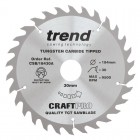 TREND CSB/18430A CRAFT SAW BLADE 184MM X 30T X 30MM 