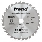 TREND CSB/25030 CRAFT SAW BLADE 250MM X 30T X 30MM 