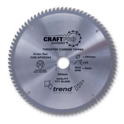 TREND CSB/AP25084 CRAFT BLADE TCP 250MM X 84T X 30MM 