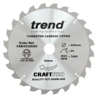 TREND CSB/CC25024 CRAFT BLADE CC 250MM X 24T X 30MM  