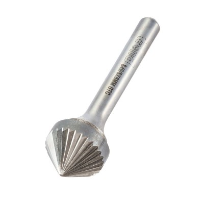 TREND S49/5X6MMSTC S/CARBIDE BURR 45 DEG X 16MM DIA   