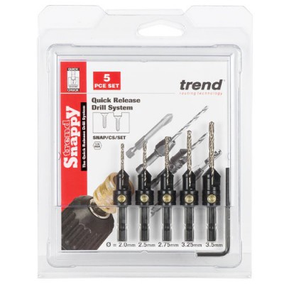 TREND SNAP/CS/SET SNAPPY 5 PC COUNTERSINK SET        