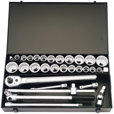 31 PIECE 3/4\" SQUARE DRIVE ELORA METRIC & IMPERIAL SOCKET SET