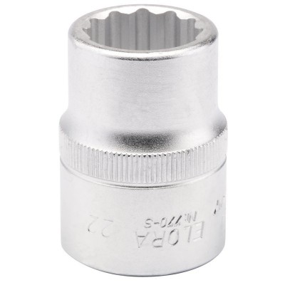 22MM 3/4\" SQUARE DRIVE ELORA BI-HEXAGON SOCKET