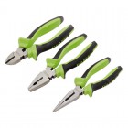 Soft Grip Pliers Set, Green (3 Piece)