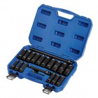 Draper HI-TORQ® Metric Deep Impact Socket Set, 1/2\" Sq. Dr. (19 Piece)