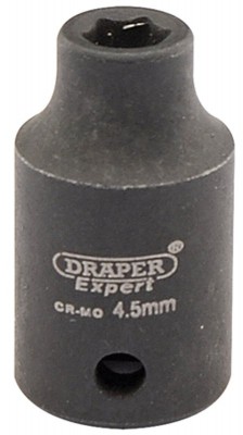 DRAPER Expert 4.5mm 1/4\" Square Drive Hi-Torq® 6 Point Impact Socket