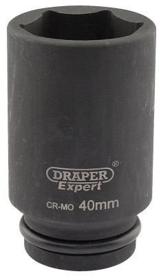 DRAPER Expert 40mm 3/4\" Square Drive Hi-Torq® 6 Point Deep Impact Socket