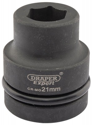 DRAPER Expert 21mm 1\" Square Drive Hi-Torq® 6 Point Impact Socket