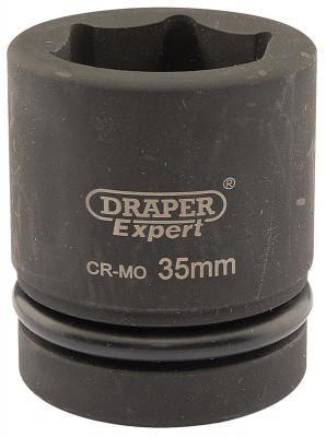 DRAPER Expert 35mm 1\" Square Drive Hi-Torq® 6 Point Impact Socket