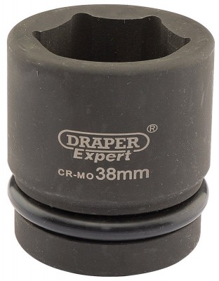 DRAPER Expert 38mm 1\" Square Drive Hi-Torq® 6 Point Impact Socket