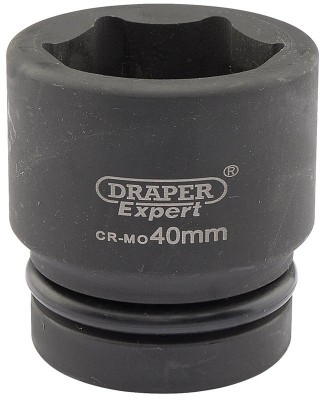 DRAPER Expert 40mm 1\" Square Drive Hi-Torq® 6 Point Impact Socket