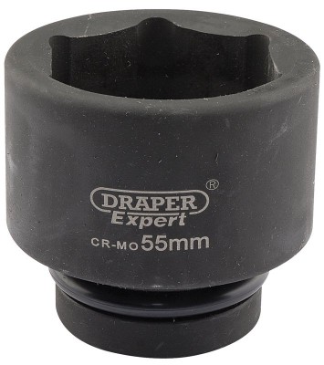 DRAPER Expert 55mm 1\" Square Drive Hi-Torq® 6 Point Impact Socket